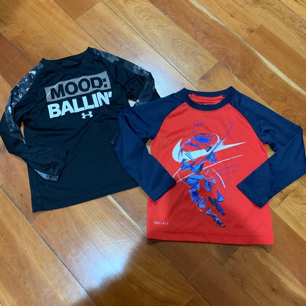 Bundle of (2) long sleeve athletic shirts